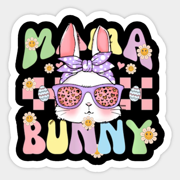 Wo Ears Bunny Rabbit Easter Lucky Mama Bunny Sticker by Ro Go Dan